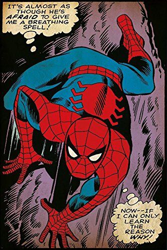 empireposter – Spider-Man – Breathing Spell Retro – Dimensioni (cm), ca. Poster 61 x 91,5 cm