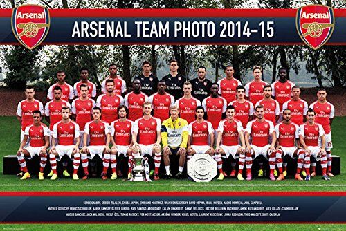 empireposter Empire, Poster calcistico dell'Arsenal, Foto della Squadra 2014/2015, Multicolore (Bunt), 91,5 x 61 cm