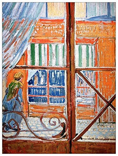 ArtPlaza Van Gogh Vincent A Pork-Butchers Shop Seen from a Window Decorative Panel, Wood MDF, Multicolour, 60x80 Cm