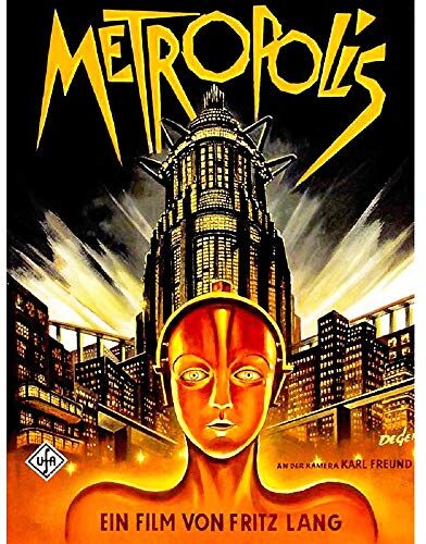 Wee Blue Coo Vintage Film Movie Metropolis 1927 Sci Fi Future Art Print Poster Wall Decor 12X16 Inch