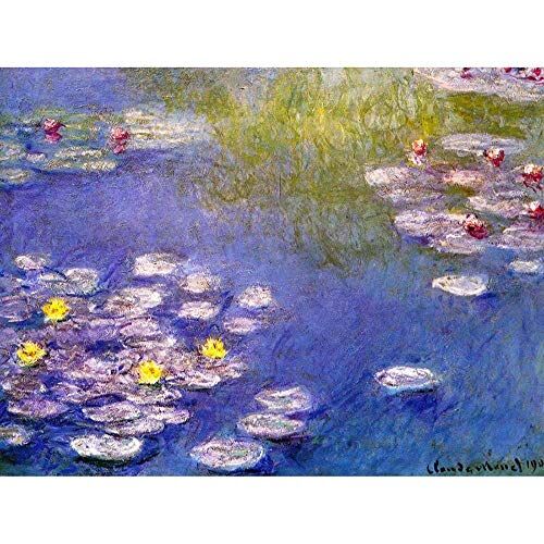 Wee Blue Coo Claude Monet Nympheas At Giverny Old Master Painting Art Print Poster Wall Decor 12X16 Inch