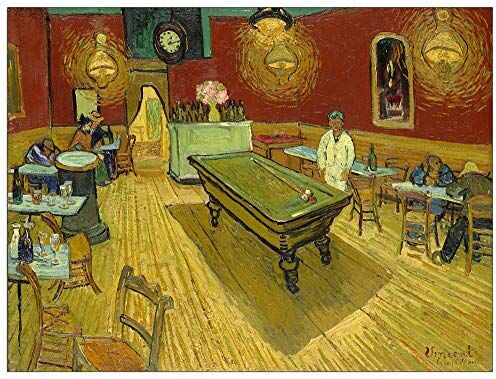 ArtPlaza Van Gogh Vincent Night Cafe Decorative Panel, Wood MDF, Multicolour, 120x90 Cm