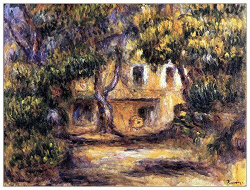 ArtPlaza Renoir Pierre-Auguste The Farm At Les Collettes Pannello Decorativo, Legno, Multicolore, 80x60 cm