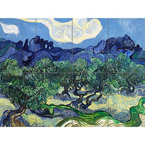 Artery8 Vincent Van Gogh The Olive Trees XL Giant Panel Poster (8 Sections) Alberi Manifesto