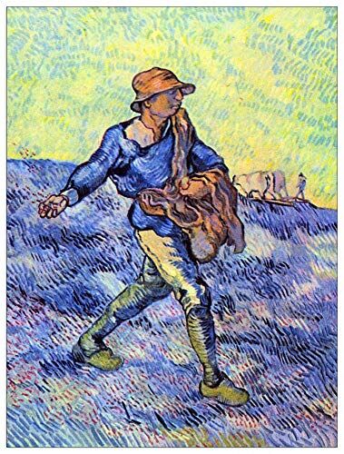 ArtPlaza Van Gogh Vincent-The Sower I Pannello Decorativo, Legno MDF, Multicolore, 90 x 120 cm