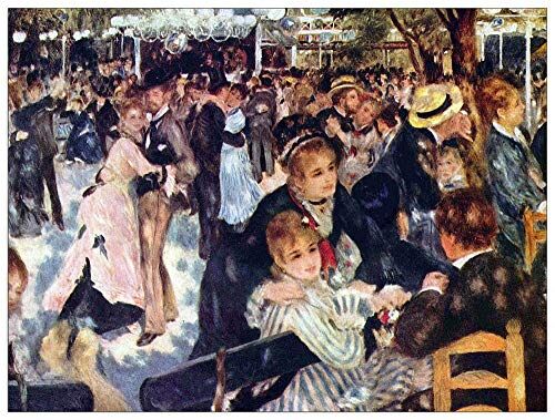 ArtPlaza Renoir Pierre-Auguste Moulin Galette Decorative Panel, Wood MDF, Multicolour, 120x90 Cm