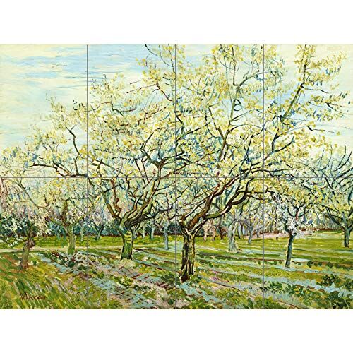 Artery8 Vincent Van Gogh De Witte Boomgaard XL Giant Panel Poster (8 Sections) Manifesto