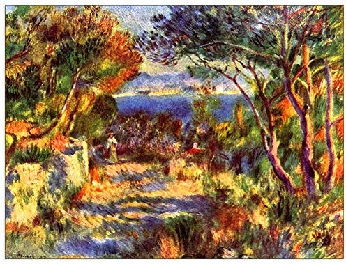 ArtPlaza Renoir Pierre-Auguste Le Staque Decorative Panel, Wood MDF, Multicolour, 80x60 Cm