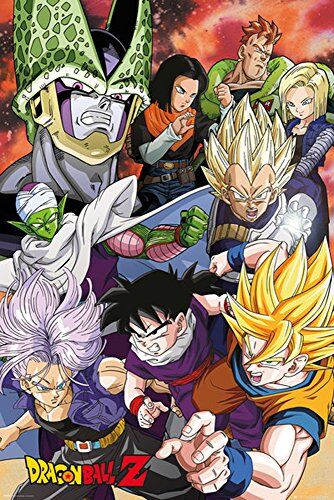 empireposter Dragon Ball Z Cell Saga – Manga Anime Poster Stampa, Dimensioni 61 x 91,5 cm, Carta, Multicolore, 91,5 x 61 x 0,14 cm