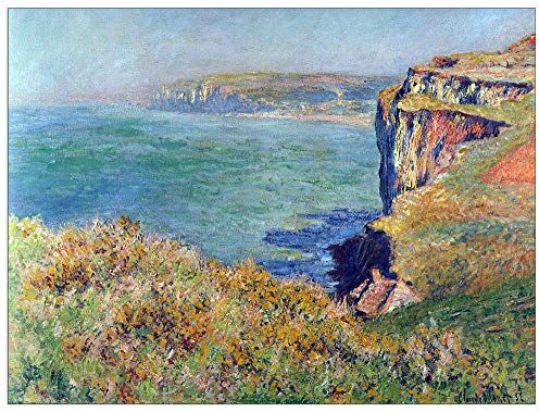 ArtPlaza Monet Claude Cliffs at Varengeville Decorative Panel, Wood MDF, Multicolour, 80x60 Cm