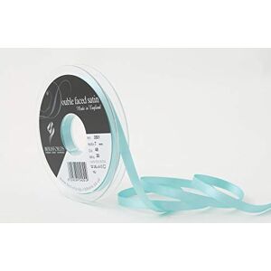 Berisfords - Nastro in raso a due facce - Turchese - 7mm - Satin ribbon Berisfords - Nastro in raso a due facce - Turchese - 7mm - Satin ribbon