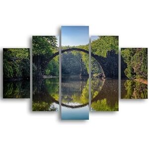 Homemania Stampa su Legno Bridge, Multicolore, L95xP0,3xA60 cm Homemania Stampa su Legno Bridge, Multicolore, L95xP0,3xA60 cm