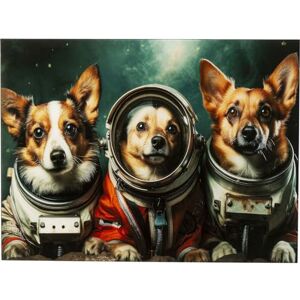 KARE+ Immagine in Vetro Cani Astronauti - Quadro in Vetro KARE+ Immagine in Vetro Cani Astronauti - Quadro in Vetro