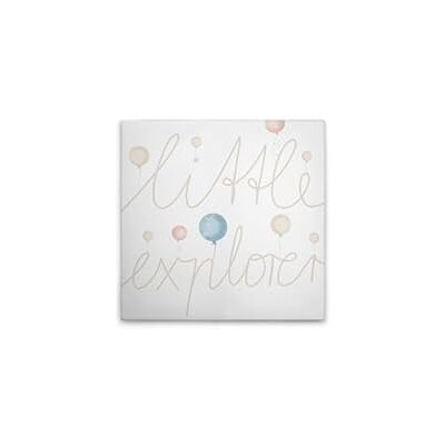 A.S. Création WTD Stampa su tela, motivo: Little Explorer, palloncini beige, blu, 40 x 40 cm, colore: Beige A.S. Création WTD Stampa su tela, motivo: Little Explorer, palloncini beige, blu, 40 x 40 cm, colore: Beige