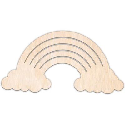Creative Sagoma Arcobaleno Personalizzata, Compensato o MDF, 5–100 cm Compensato da 3 mm o MDF, taglio laser, da dipingere, motivo arcobaleno, per decoupage e decorazione da parete Creative Sagoma Arcobaleno Personalizzata, Compensato o MDF, 5–100 cm Compensato da 3 mm o MDF, taglio laser, da dipingere, motivo arcobaleno, per decoupage e decorazione da parete