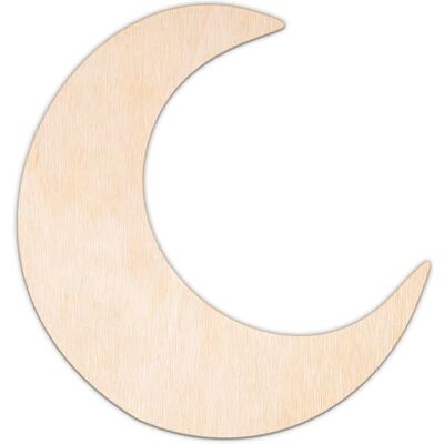 Creative Sagoma Luna Personalizzata, Compensato o MDF, 5–100 cm Compensato da 3 mm o MDF, taglio laser, da dipingere, motivo luna, per decoupage e decorazione da parete Creative Sagoma Luna Personalizzata, Compensato o MDF, 5–100 cm Compensato da 3 mm o MDF, taglio laser, da dipingere, motivo luna, per decoupage e decorazione da parete