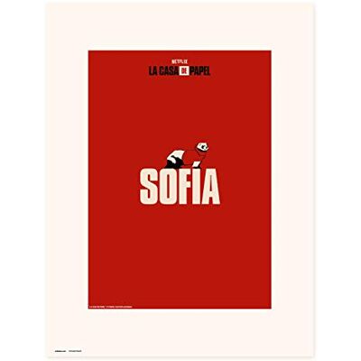 Grupo Erik Erik Art Print Stampa, La Casa di Papel Netflix, Sofia, 30 x 40 cm Grupo Erik Erik Art Print Stampa, La Casa di Papel Netflix, Sofia, 30 x 40 cm