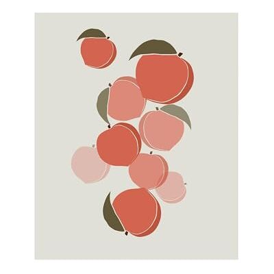 KOMAR - Cultivated Peaches - Rosso - 40x50 cm - Arte murale KOMAR - Cultivated Peaches - Rosso - 40x50 cm - Arte murale