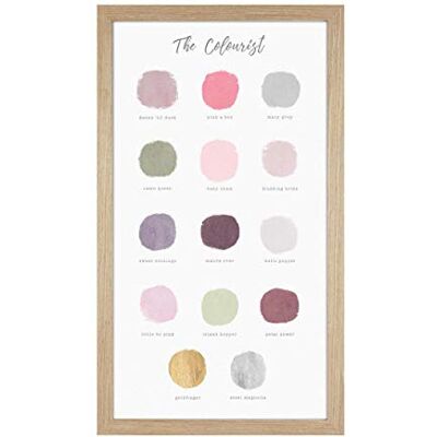ART The Colourist Quadro da parete incorniciato smaltato (H71 cm x W41 cm) ART The Colourist Quadro da parete incorniciato smaltato (H71 cm x W41 cm)