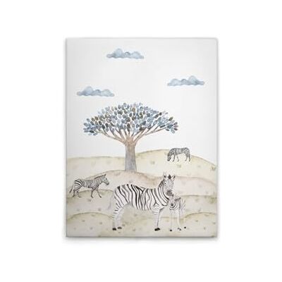 A.S. Création WTD Stampa su tela, motivo: zebre, 30 x 40 cm, colore: Beige A.S. Création WTD Stampa su tela, motivo: zebre, 30 x 40 cm, colore: Beige