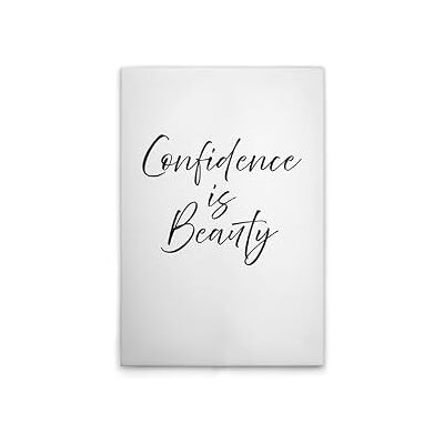 A.S. Création Stampa su tela, motivo: Confidence is Beauty, bianco e nero, 50 x 75 cm A.S. Création Stampa su tela, motivo: Confidence is Beauty, bianco e nero, 50 x 75 cm