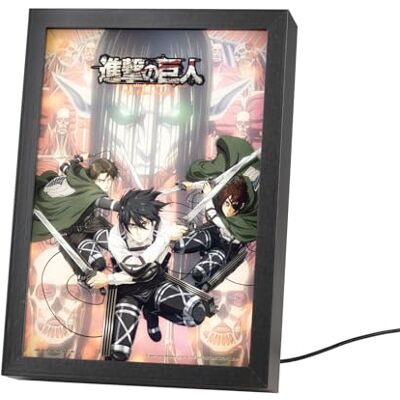Grupo Erik Attack on Titan Quadro Luminoso LED Anime Gadget Grupo Erik Attack on Titan Quadro Luminoso LED Anime Gadget