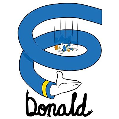 Komar Poster da parete, motivo: Donald Duck Spiral – Dimensioni: 50 x 70 cm – Comar, stampa artistica (senza cornice), Disney Komar Poster da parete, motivo: Donald Duck Spiral – Dimensioni: 50 x 70 cm – Comar, stampa artistica (senza cornice), Disney