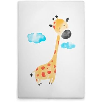 A.S. Création Stampa su tela per cameretta dei bambini, motivo: giraffa, colore: bianco, giallo, 80 x 120 cm A.S. Création Stampa su tela per cameretta dei bambini, motivo: giraffa, colore: bianco, giallo, 80 x 120 cm