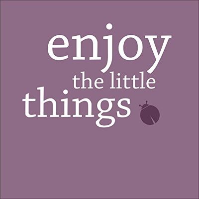 PRO-Art Dipinto murale Enjoy The Little Things, Arte su Vetro, 20 x 20 cm PRO-Art Dipinto murale Enjoy The Little Things, Arte su Vetro, 20 x 20 cm