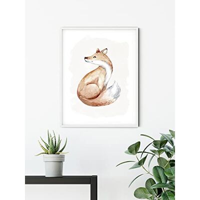 Komar Quadro da parete Curious Fox – Dimensioni: 50 x 70 cm – Poster artistico, decorazione per soggiorno, camera da letto (senza cornice) Komar Quadro da parete Curious Fox – Dimensioni: 50 x 70 cm – Poster artistico, decorazione per soggiorno, camera da letto (senza cornice)