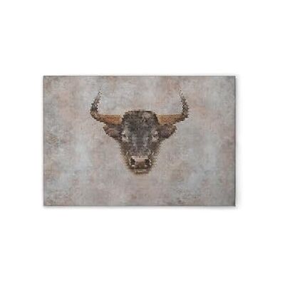 A.S. Création WTD Stampa su tela, motivo: Big Three Wisent, colore: grigio, beige, 75 x 50 cm A.S. Création WTD Stampa su tela, motivo: Big Three Wisent, colore: grigio, beige, 75 x 50 cm