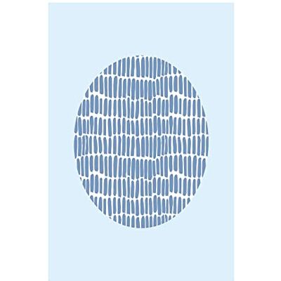 Komar Shelly Patterns Blue Poster da parete, 50 x 70 cm, motivo: comar, stampa artistica (senza cornice), colore: Blu Komar Shelly Patterns Blue Poster da parete, 50 x 70 cm, motivo: comar, stampa artistica (senza cornice), colore: Blu