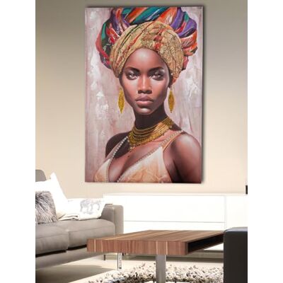 Gilde Quadro decorativo grande XXL da parete per soggiorno, grande – Quadro su tela – Decorazione da parete rettangolare da donna su tela 3D – multicolore 80 x 120 cm Gilde Quadro decorativo grande XXL da parete per soggiorno, grande – Quadro su tela – Decorazione da parete rettangolare da donna su tela 3D – multicolore 80 x 120 cm
