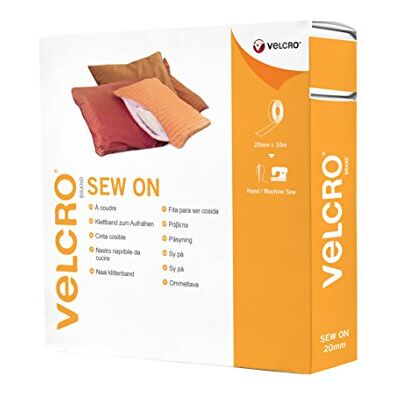 VELCRO Brand Dischetti riapribili da cucire 20mm x 10m Nero VELCRO Brand Dischetti riapribili da cucire 20mm x 10m Nero