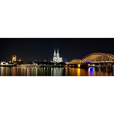 PRO-Art g1767e Decorazione da Parete, Tecnica glicée, Köln bei Nacht' 150 x 48 cm, Multicolore, 120 x 40 cm PRO-Art g1767e Decorazione da Parete, Tecnica glicée, Köln bei Nacht' 150 x 48 cm, Multicolore, 120 x 40 cm