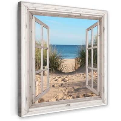 OnlyWow © Quadro da Giardino Foto Stampe Quadretti Grandi Dimensioni Balcone 60x60 cm Telo Terrazzo Pareti Dipinti Murali Sguardo Spiaggia Mare Dune Sabbia Acqua Erba alta OnlyWow © Quadro da Giardino Foto Stampe Quadretti Grandi Dimensioni Balcone 60x60 cm Telo Terrazzo Pareti Dipinti Murali Sguardo Spiaggia Mare Dune Sabbia Acqua Erba alta