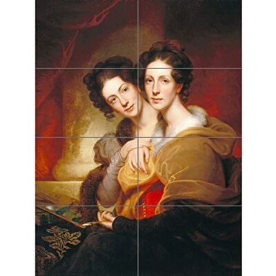 Artery8 Rembrandt Peale The Sisters Eleanor And Rosalba Peale XL Giant Panel Poster (8 Sections) Manifesto Artery8 Rembrandt Peale The Sisters Eleanor And Rosalba Peale XL Giant Panel Poster (8 Sections) Manifesto