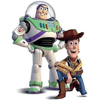 Disney Toy Story Buzz and Woody Stampa su tela, 40 x 50 cm, in poliestere, multicolore, 40 x 50 x 3,2 cm Disney Toy Story Buzz and Woody Stampa su tela, 40 x 50 cm, in poliestere, multicolore, 40 x 50 x 3,2 cm