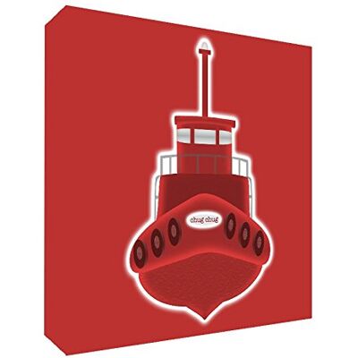 ART -Tela su cornice in solido con Front stile di rappresentazione nave rimorchiare moderno, colore: rosso, dimensioni: 14,8 x 21 x 2 cm, colore: ART -Tela su cornice in solido con Front stile di rappresentazione nave rimorchiare moderno, colore: rosso, dimensioni: 14,8 x 21 x 2 cm, colore:
