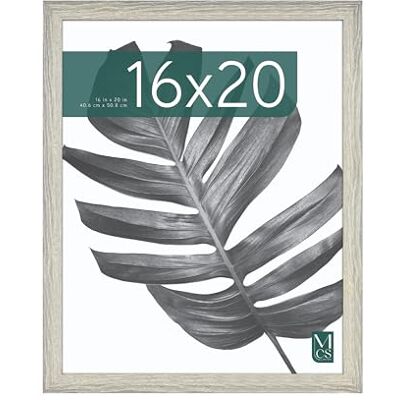 MCS Cornice per Poster Studio Gallery 40,6 x 50,8 cm, Aspetto Legno Grigio, Legno MDF, Fissaggio a Parete Verticale e Orizzontale, Grande Cornice per Foto Poster e Opere d'Arte (Confezione da 1) MCS Cornice per Poster Studio Gallery 40,6 x 50,8 cm, Aspetto Legno Grigio, Legno MDF, Fissaggio a Parete Verticale e Orizzontale, Grande Cornice per Foto Poster e Opere d'Arte (Confezione da 1)