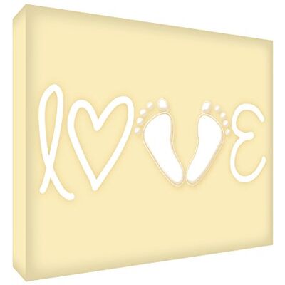 ART Gallery Tela da parete con copertina in tinta unita, 20 x 30 x 4 cm, colore: Crema ART Gallery Tela da parete con copertina in tinta unita, 20 x 30 x 4 cm, colore: Crema