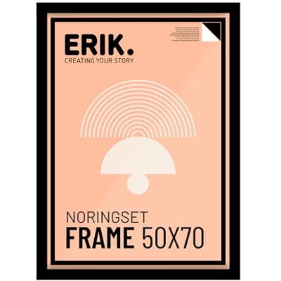 Grupo Erik Cornice 50x70 cm Nera Portafoto da Parete in MDF Cornice da Parete per Poster, Quadri, Puzzle e Foto, Effetto Legno, Accessori per Appendere Inclusi, Packaging Protettivo Grupo Erik Cornice 50x70 cm Nera Portafoto da Parete in MDF Cornice da Parete per Poster, Quadri, Puzzle e Foto, Effetto Legno, Accessori per Appendere Inclusi, Packaging Protettivo
