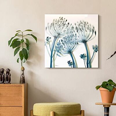 Frameless Free Floating Pannello in vetro temperato grafico Wall Art pronto da appendere, 61 x 61 cm, Unfocused Beauty 2 Frameless Free Floating Pannello in vetro temperato grafico Wall Art pronto da appendere, 61 x 61 cm, Unfocused Beauty 2