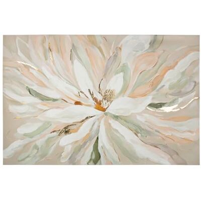 Gilde Quadro Golea – Tela – Motivo floreale – rettangolare – strutturato – altezza 80 cm x larghezza 120 cm – bianco – decorazione da parete Gilde Quadro Golea – Tela – Motivo floreale – rettangolare – strutturato – altezza 80 cm x larghezza 120 cm – bianco – decorazione da parete