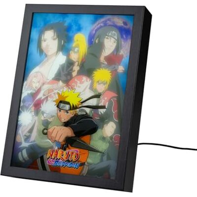 Grupo Erik Naruto Shippuden Quadro Luminoso LED Anime Gadget Grupo Erik Naruto Shippuden Quadro Luminoso LED Anime Gadget