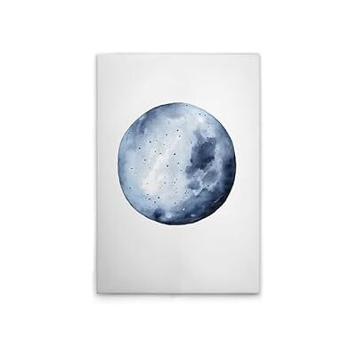 A.S. Création Stampa su tela, motivo: luna blu, 50 x 75 cm A.S. Création Stampa su tela, motivo: luna blu, 50 x 75 cm