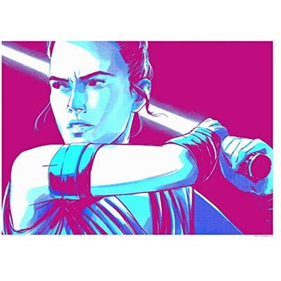 Komar WTD WB171- Quadro da Parete con volti di Star Wars Rey, Stampa Artistica Senza Cornice, Disponibile in 3 Misure, Multicolore Komar WTD WB171- Quadro da Parete con volti di Star Wars Rey, Stampa Artistica Senza Cornice, Disponibile in 3 Misure, Multicolore