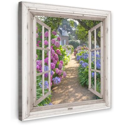 OnlyWow © Quadro da Giardino Foto Stampe Quadretti Grandi Dimensioni Balcone 60x60 cm Telo Terrazzo Pareti Dipinti Murali Ortensia Trasparente Fiori Estate Viola Sentiero OnlyWow © Quadro da Giardino Foto Stampe Quadretti Grandi Dimensioni Balcone 60x60 cm Telo Terrazzo Pareti Dipinti Murali Ortensia Trasparente Fiori Estate Viola Sentiero