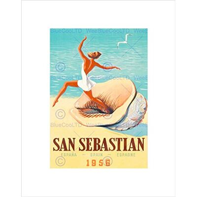 Wee Blue Coo Travel SAN SEBASTIAN SPAGNA SPAGNA SPAGNA BEACH SHELL GULL MARE SABBIA ART STAMPA B12X12373 Wee Blue Coo Travel SAN SEBASTIAN SPAGNA SPAGNA SPAGNA BEACH SHELL GULL MARE SABBIA ART STAMPA B12X12373