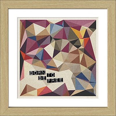 ART , , Quadretto Scandic-Living Born to be Free, 35 x 35 cm, Multicolore (Bunt) ART , , Quadretto Scandic-Living Born to be Free, 35 x 35 cm, Multicolore (Bunt)